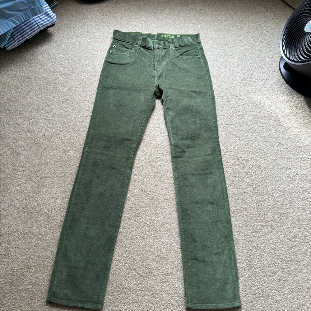 Crewcuts boys size 16 olive green cord pants. Never worn!